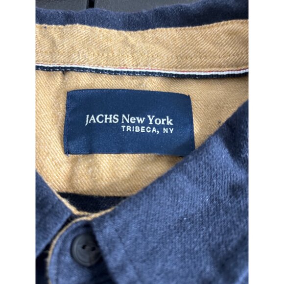 Jachs New York Men's Navy Twill Long Sleeve Button-Down Dress Shirt 2XL - Picture 6 of 11